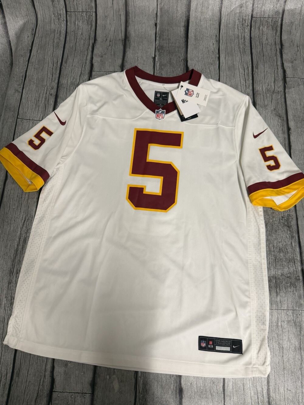 NWT Men’s Nike Jayden Daniels Washington Commanders Alt Jersey White XL